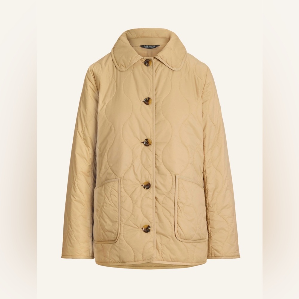 Lauren Ralph Lauren Black Label Onion Quilted Jacket in Natural Medium - Picture 16 of 16